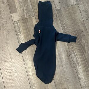 Navy Blue Dog Sweater with Snood